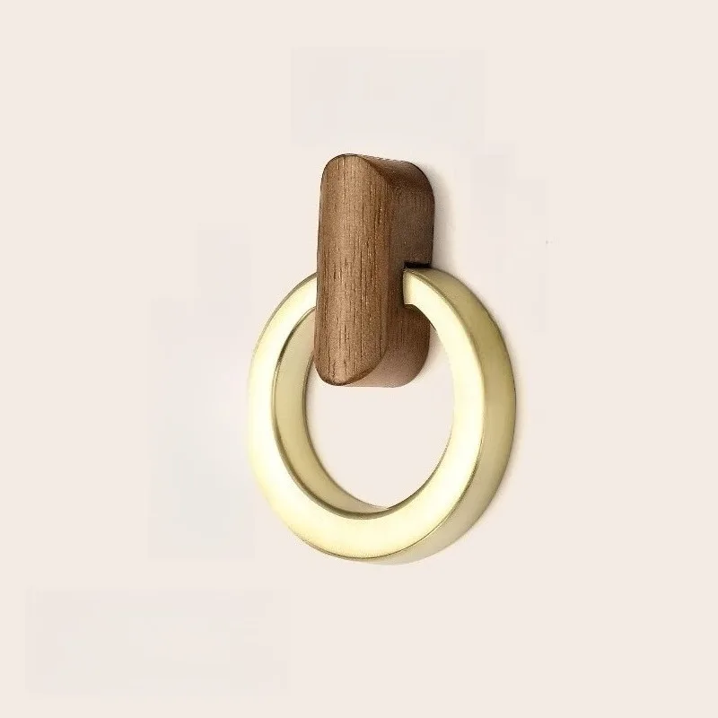 Walnut Ring Pull for Cabinets and Dresser Drawers