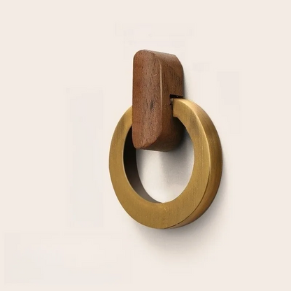 Walnut Ring Pull for Cabinets and Dresser Drawers