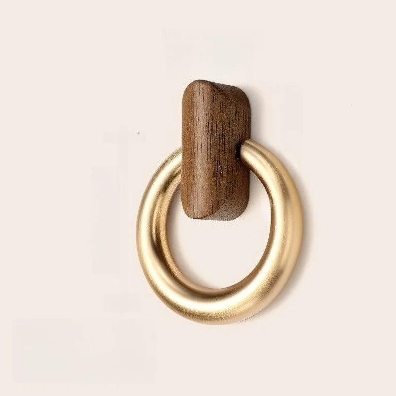 Walnut Ring Pull for Cabinets and Dresser Drawers