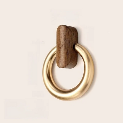 Walnut Ring Pull for Cabinets and Dresser Drawers