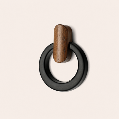 Walnut Ring Pull for Cabinets and Dresser Drawers
