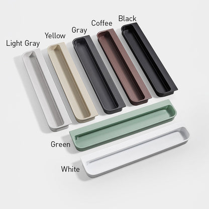 Multicolor Rounded Recessed Cabinet Pulls for Drawers