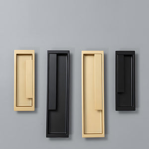 Zinc Alloy Recessed Cabinet Handles with Sliding Bar