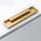 Zinc Alloy Recessed Cabinet Handles with Sliding Bar