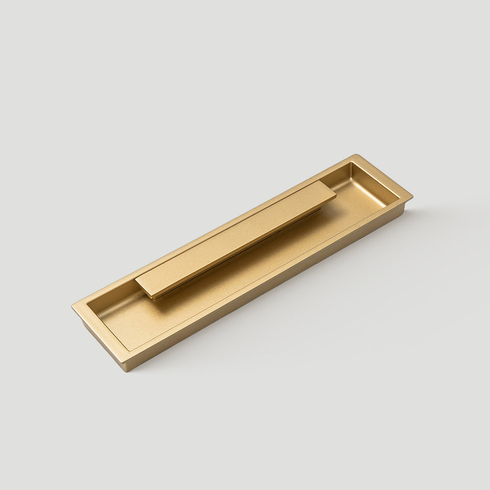 Zinc Alloy Recessed Cabinet Handles with Sliding Bar