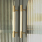 Colorful Leather and Brass Cabinet Pulls and Knobs