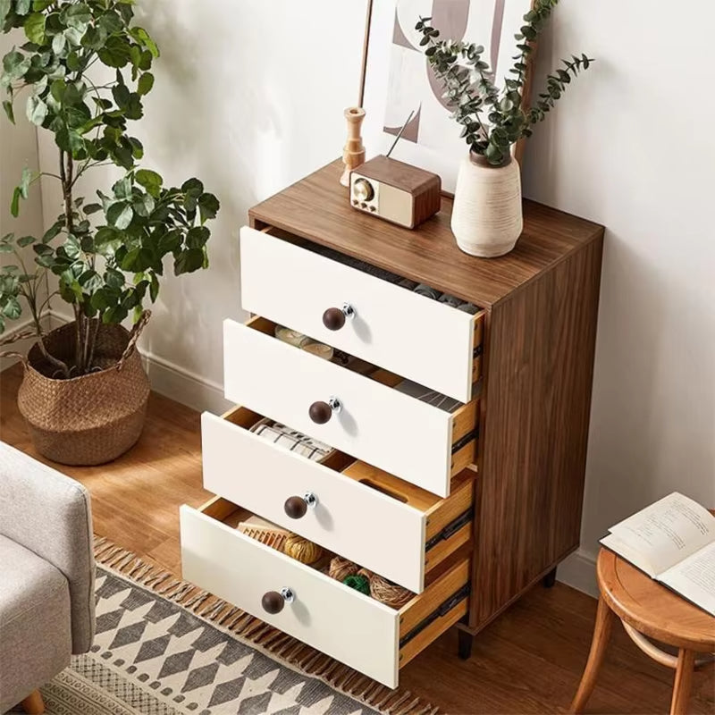 Chrome-Plated Brass and Walnut Cabinet Pulls and Knobs
