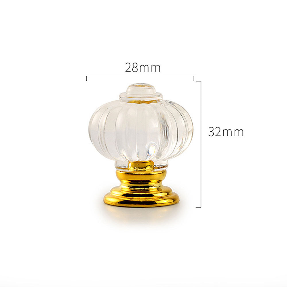 Fluted Acrylic Cabinet Knobs for Dressers and Nightstands