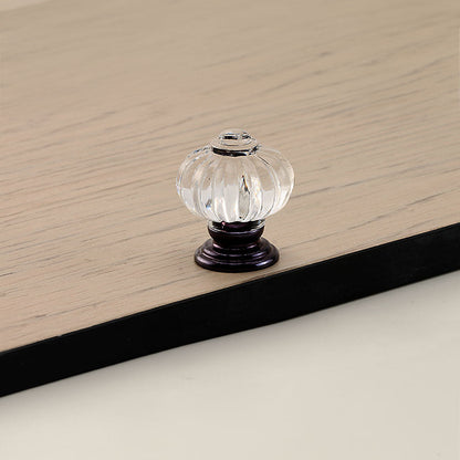 Fluted Acrylic Cabinet Knobs for Dressers and Nightstands