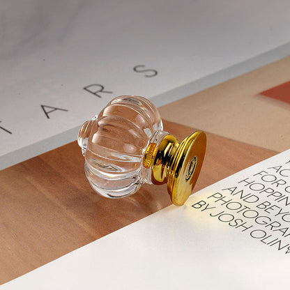 Fluted Acrylic Cabinet Knobs for Dressers and Nightstands