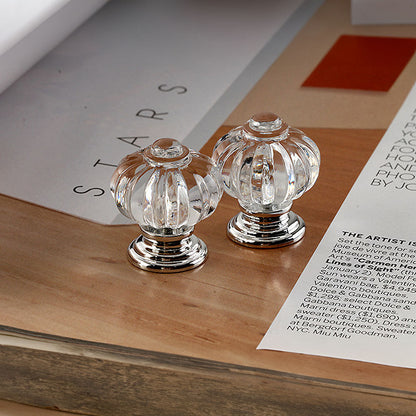 Fluted Acrylic Cabinet Knobs for Dressers and Nightstands