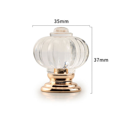Fluted Acrylic Cabinet Knobs for Dressers and Nightstands