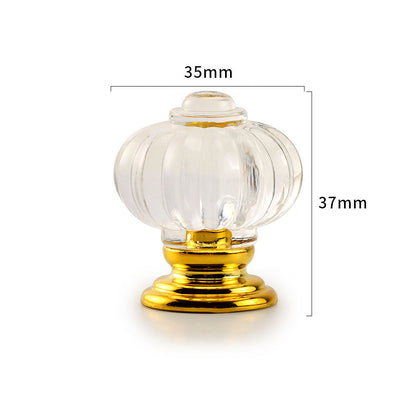 Fluted Acrylic Cabinet Knobs for Dressers and Nightstands