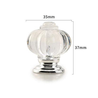 Fluted Acrylic Cabinet Knobs for Dressers and Nightstands