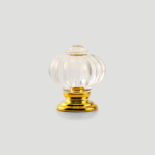 Fluted Acrylic Cabinet Knobs for Dressers and Nightstands