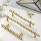 Classic Gold Zinc Alloy Cabinet Pulls for Drawers and Dressers