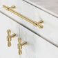 Classic Gold Zinc Alloy Cabinet Pulls for Drawers and Dressers