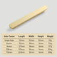 Rounded-Edge Solid Brass Cabinet Handles and Knobs