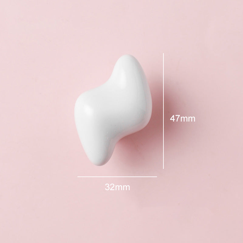 Colorful Ceramic Lightning-Shaped Cabinet Knobs