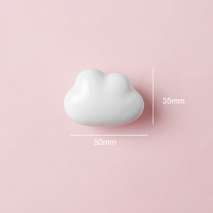 Colorful Ceramic Cloud Dresser Knobs