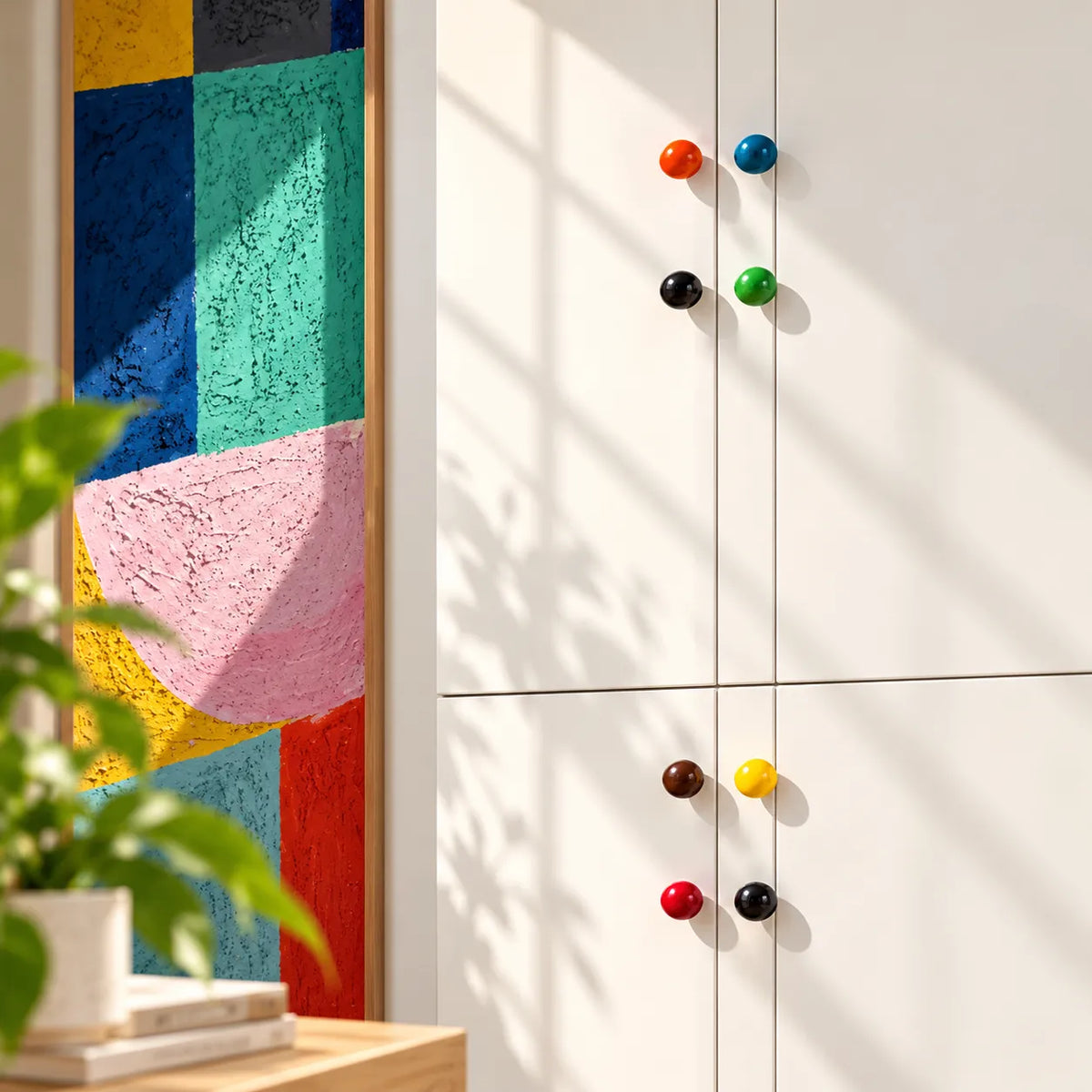 Colorful Ceramic Ball Cabinet Knobs