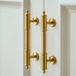 Antique Brass Round Bar Cabinet Pulls and Knobs