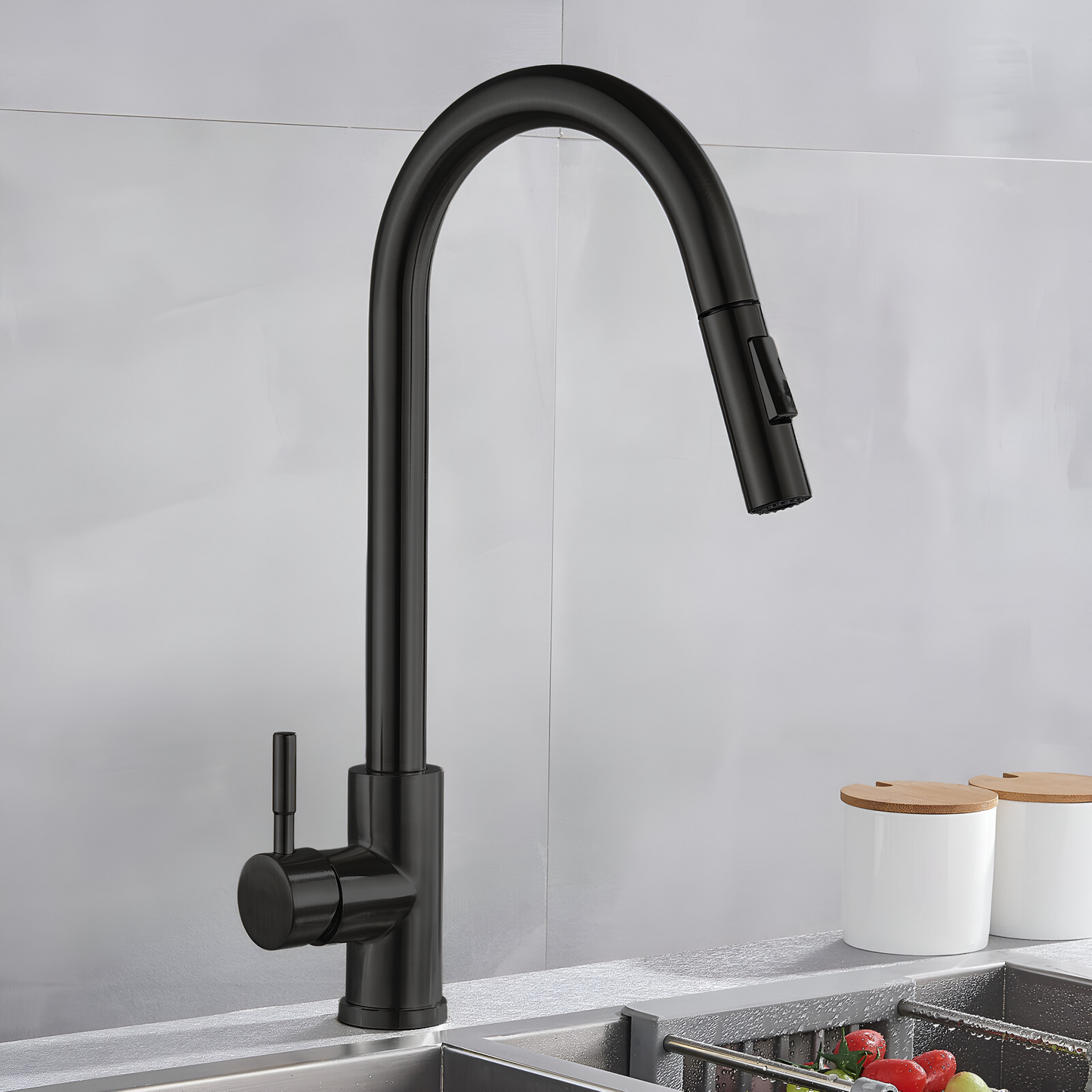 Tavora Touch Kitchen Faucet with Pull-Down Sprayer, Single Handle Stainless Steel Faucet