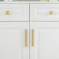 Modern Brass Gold Kitchen Cabinet Edge Handles