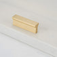 Modern Brass Gold Kitchen Cabinet Edge Handles