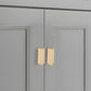Modern Brass Gold Kitchen Cabinet Edge Handles