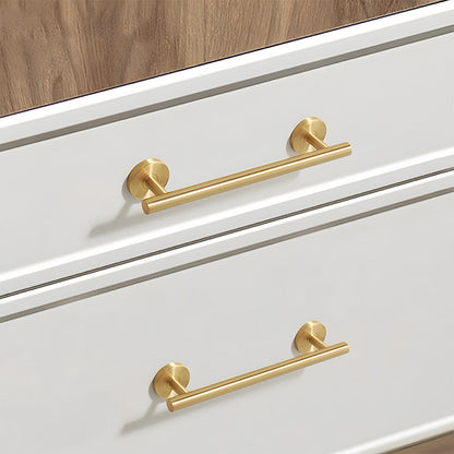 Gold Brass Round Bar Cabinet Pulls and Knobs