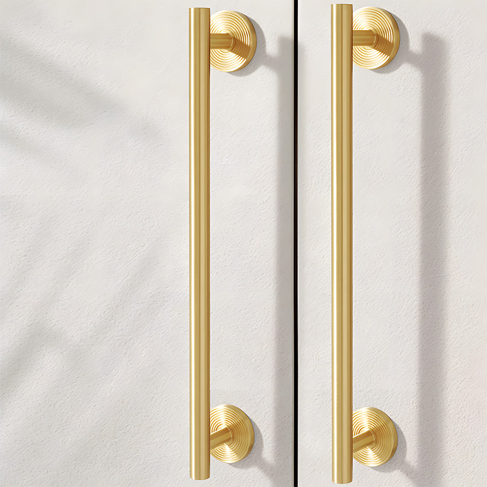 Gold Brass Round Bar Cabinet Pulls and Knobs