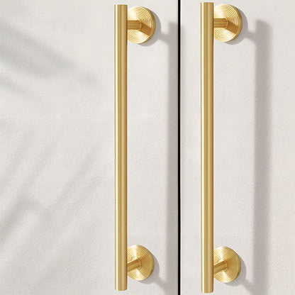 Gold Brass Round Bar Cabinet Pulls and Knobs