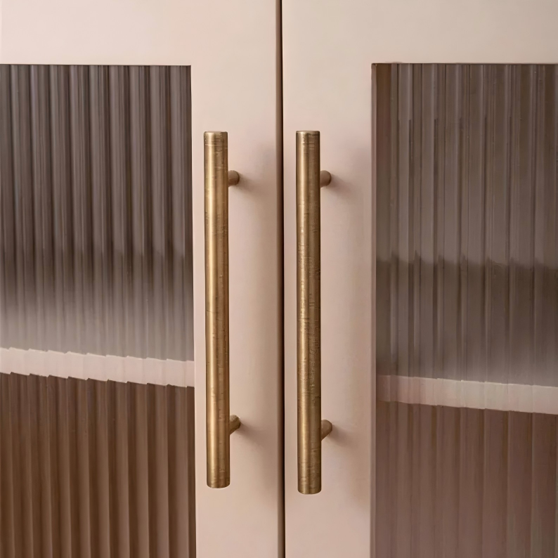 Bronze Brass Round Bar Cabinet Pulls for Wardrobes