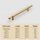Gold Round Bar Cabinet Pulls and Drawer Handles