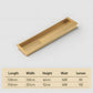 Slotted Recessed Cabinet Pulls in Gold, Black, and Gray