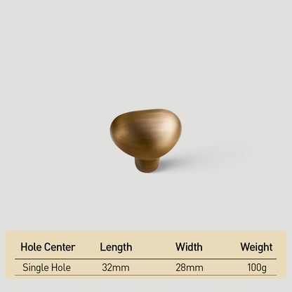 Organic Pebble Mushroom Cabinet Knobs