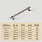 Acrylic Round Bar Drawer Pulls and Cabinet Handles with Brass