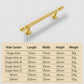 Gold Round Bar Drawer Handles and Cabinet Knobs