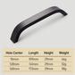 Curved Aluminum Alloy Cabinet Pulls and Drawer Handles