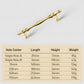 Solid Brass Twisted Cabinet Pulls and Matching Knobs
