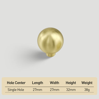 27mm Round Ball Single Hole Cabinet for Drawer