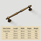 Vintage Turned Solid Brass Cabinet Pulls and Knobs
