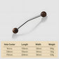 Walnut Round Head Cabinet Handles for Wardrobes
