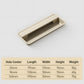 Multi-Color Aluminum Recessed Cabinet Pulls