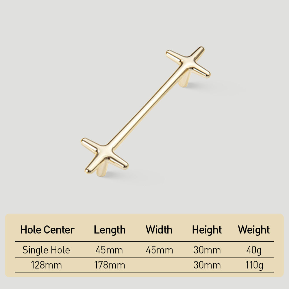 Modern Star Cross Cabinet Pulls and Knobs