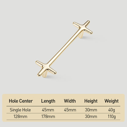 Modern Star Cross Cabinet Pulls and Knobs