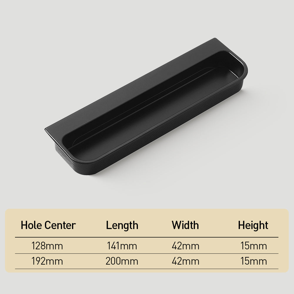 Multicolor Rounded Recessed Cabinet Pulls for Drawers