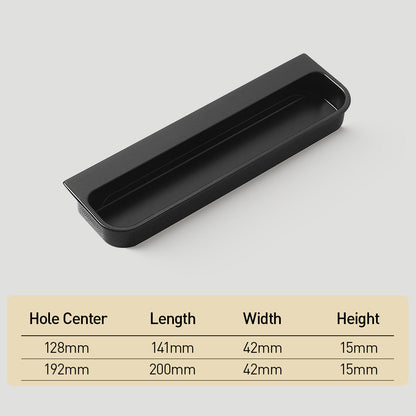 Multicolor Rounded Recessed Cabinet Pulls for Drawers