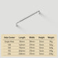 Round Bar Brass Cabinet Handles and Knobs for Wardrobes